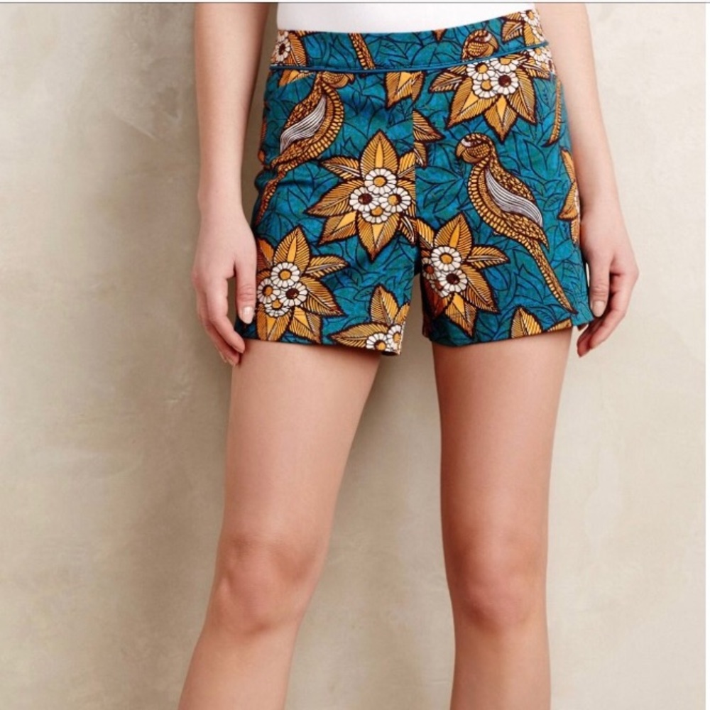 Anthropologie Birds Of Paradise Shorts from